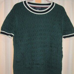 Green Short Sleeve Tommy Hilfiger Sweater